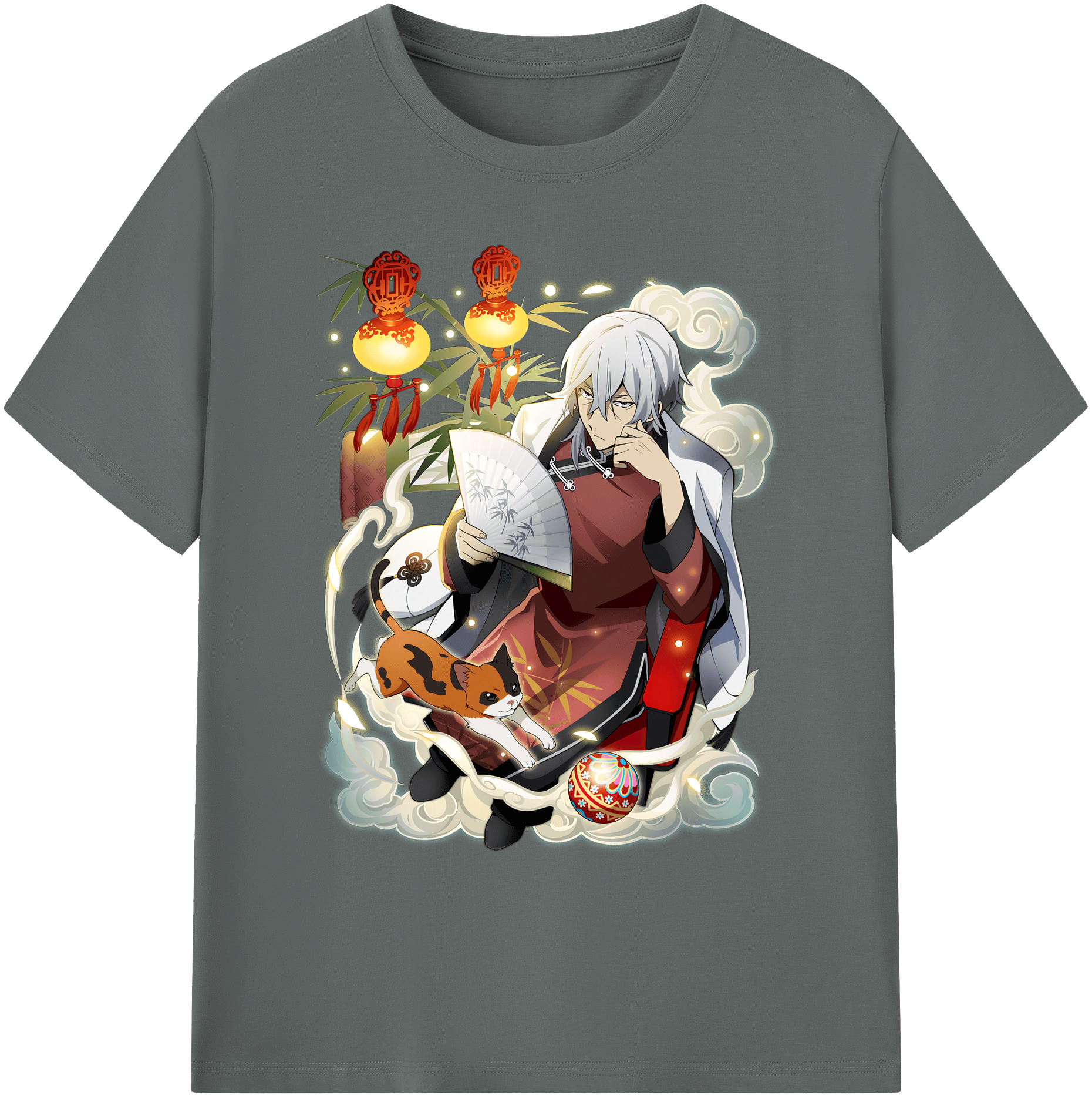 （画像用） 文豪ストレイドッグス Bungo Stray Dogs 綿100％ メンズ半袖Tシャツ｜肌触りやわらか＆通気性